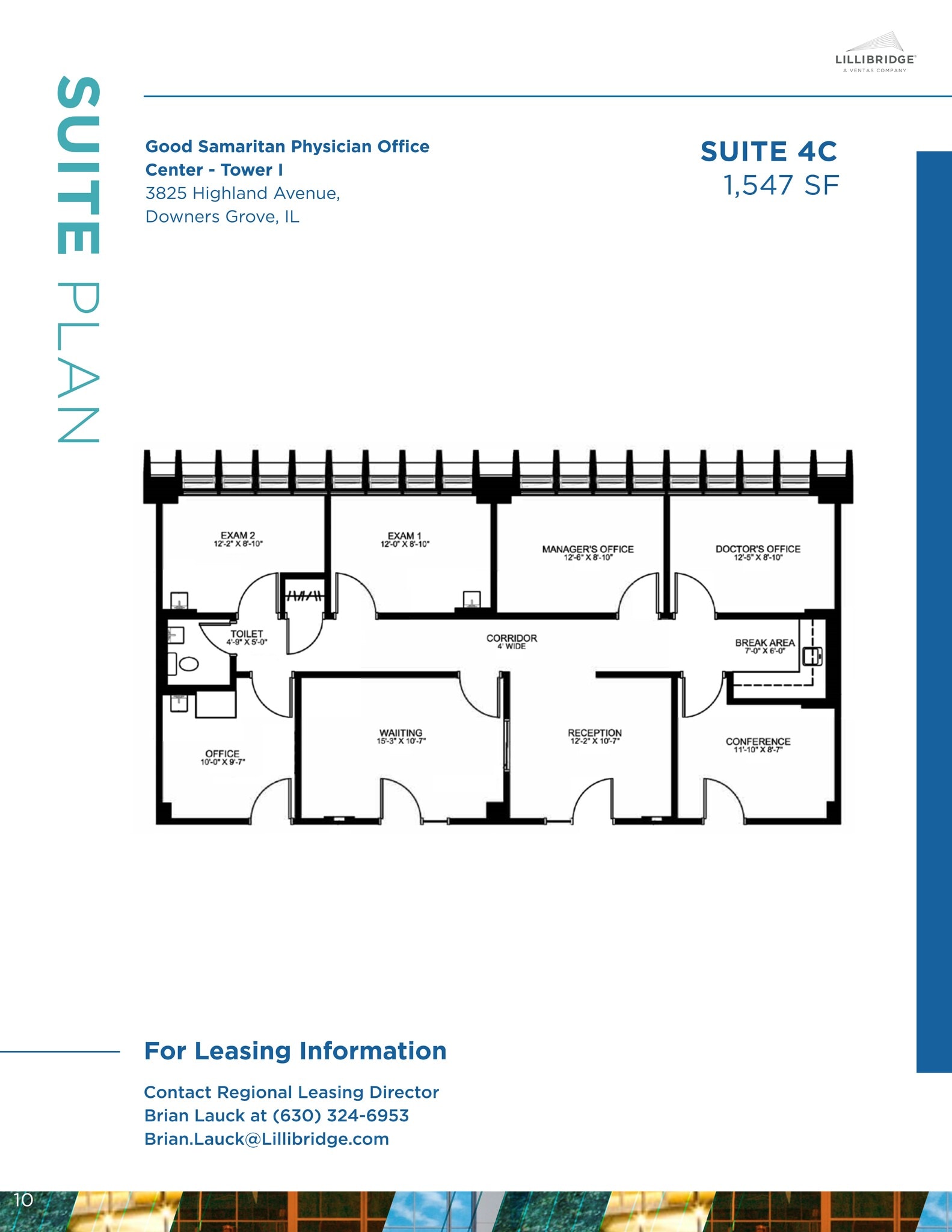 3825 Highland Ave, Downers Grove, IL à louer Plan de site- Image 1 de 1