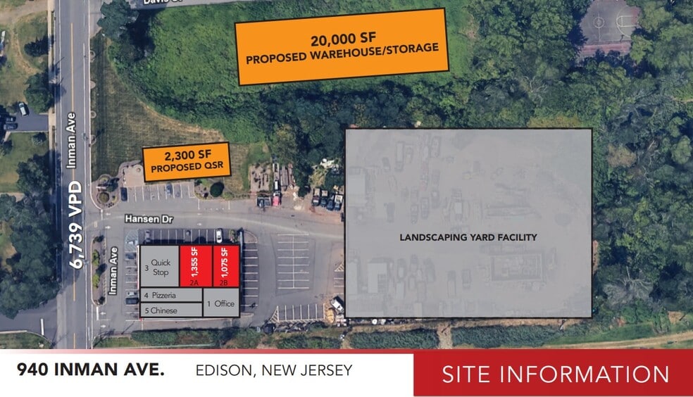 940 Inman Ave, Edison, NJ for lease - Site Plan - Image 2 of 2