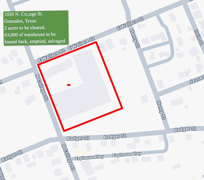 1020 N College St, Gonzales, TX à vendre - Photo du bâtiment - Image 2 de 7