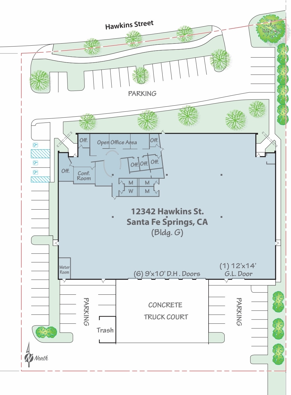 10226 Palm Dr, Santa Fe Springs, CA for lease Floor Plan- Image 1 of 1