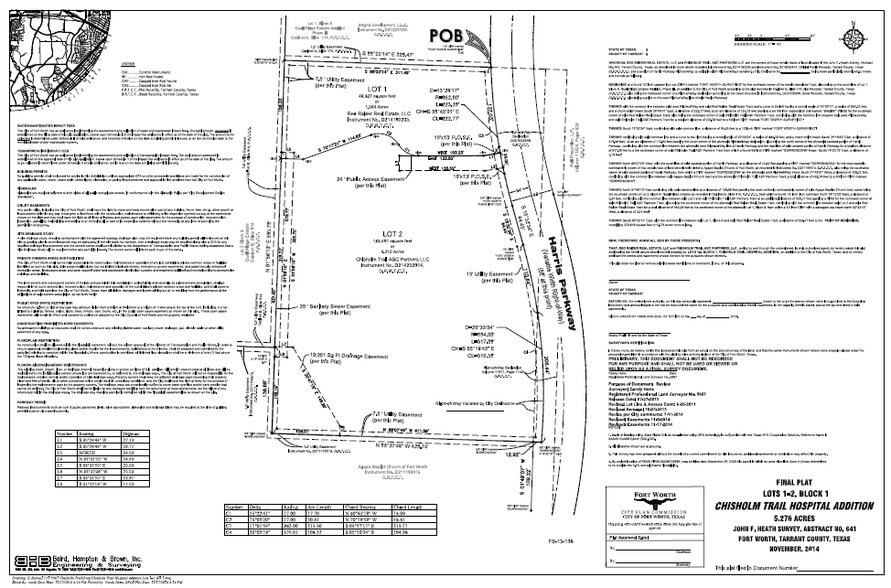 6928 Harris Pky, Fort Worth, TX à vendre - Plan cadastral - Image 2 de 3