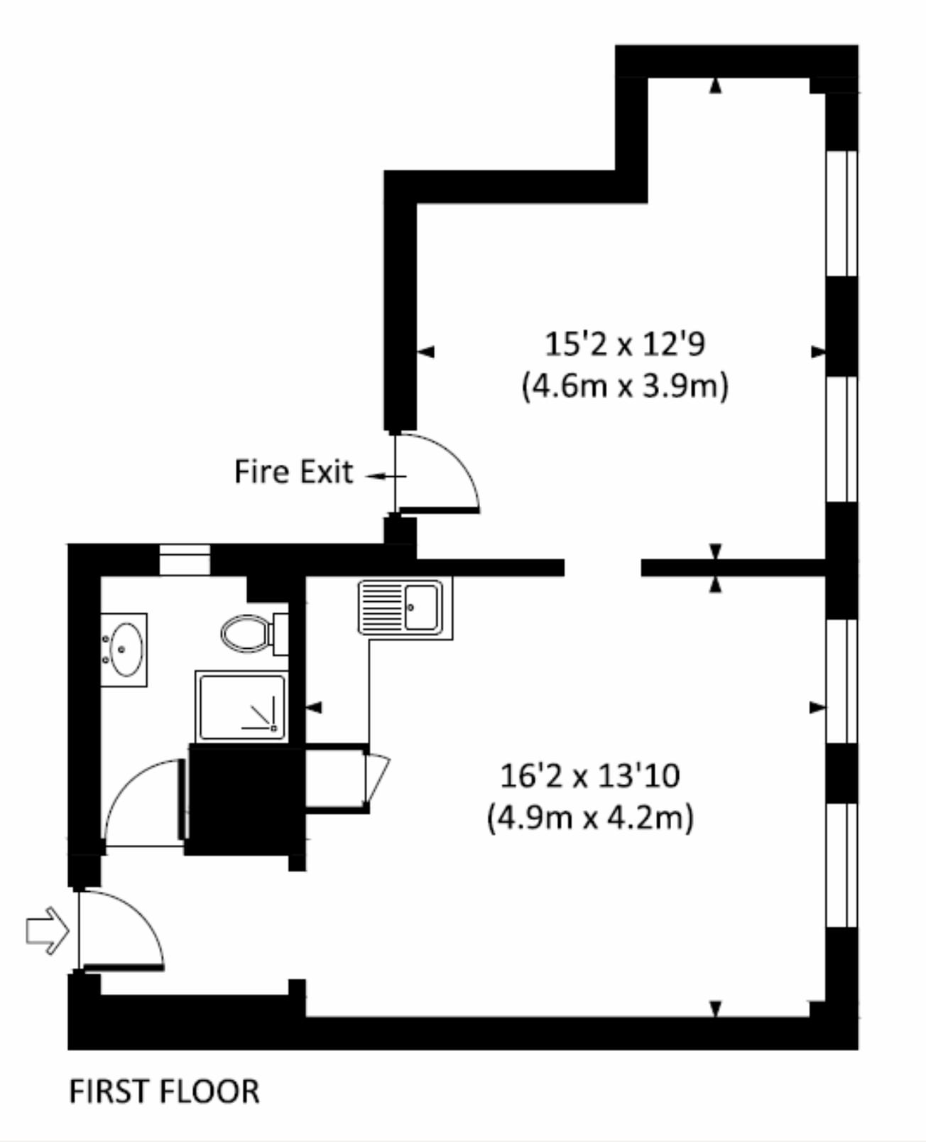 3-5 Little Somerset, London for lease Floor Plan- Image 1 of 3