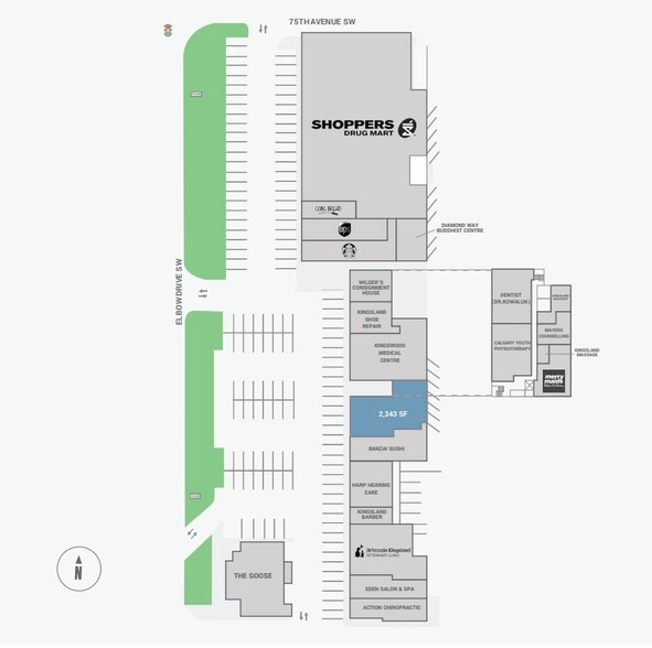7606 Elbow Dr SW, Calgary, AB for lease - Site Plan - Image 3 of 3