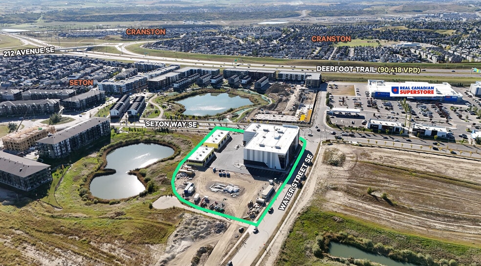 115 Water St SE, Calgary, AB for lease - Aerial - Image 1 of 6