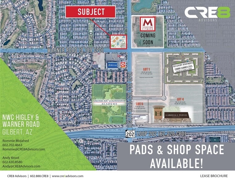 NWC Higley Rd & Warner Rd, Gilbert, AZ for lease - Building Photo - Image 1 of 7