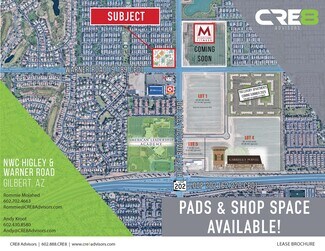 Plus de détails pour NWC Higley Rd & Warner Rd, Gilbert, AZ - Bureau/Médical, Commerce de détail à louer