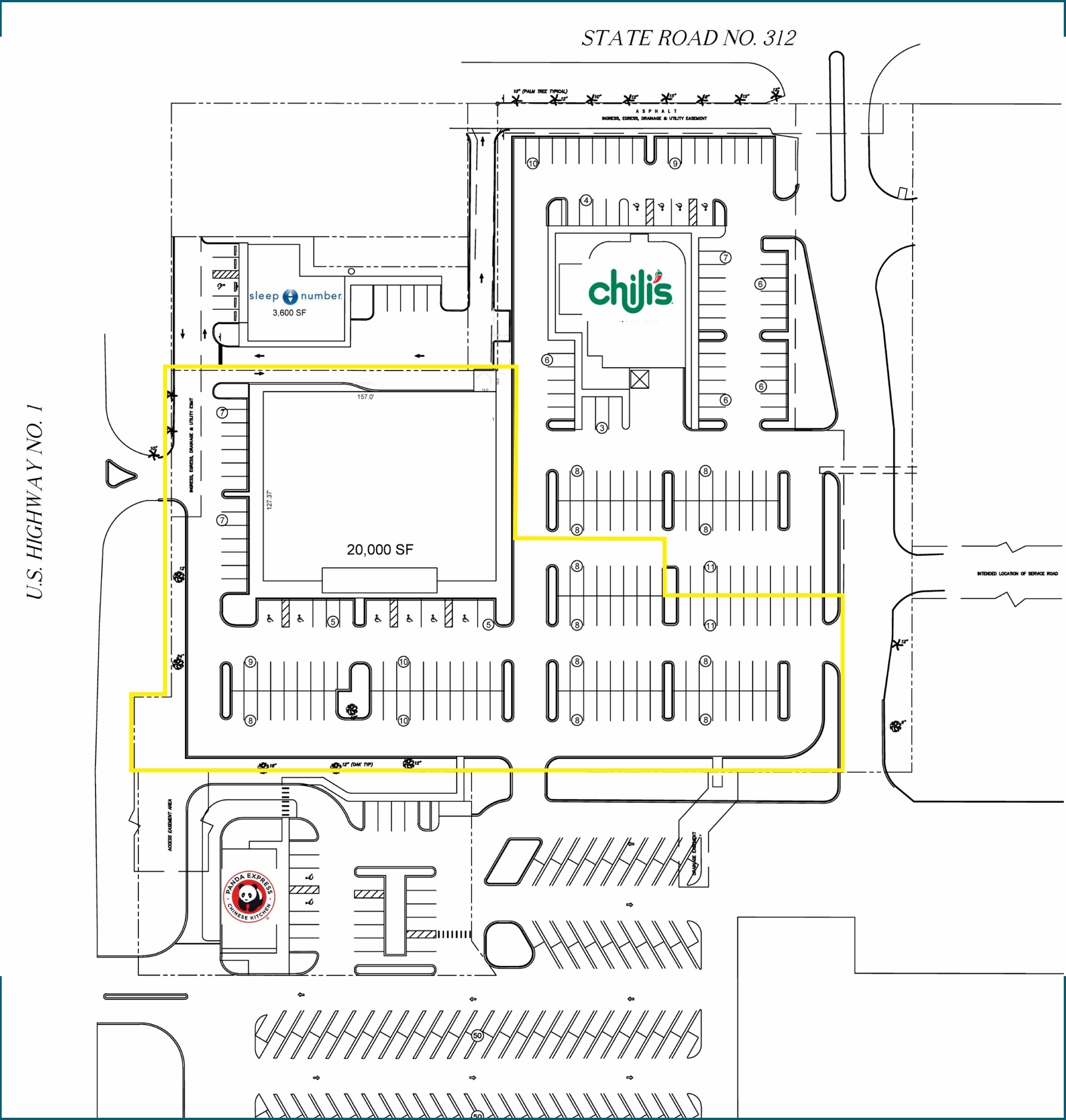 1930 Us-1, Saint Augustine, FL à louer Plan de site- Image 1 de 2
