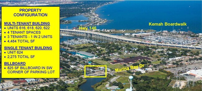 More details for 616-624 Marina Bay Dr, Kemah, TX - Retail for Sale