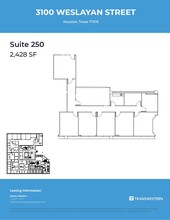 3100 Weslayan St, Houston, TX for lease Floor Plan- Image 2 of 2