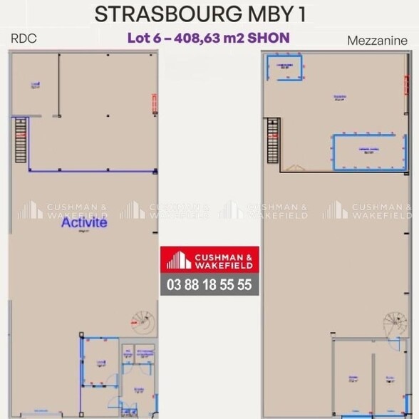 Flex in Strasbourg for lease - Floor Plan - Image 3 of 3