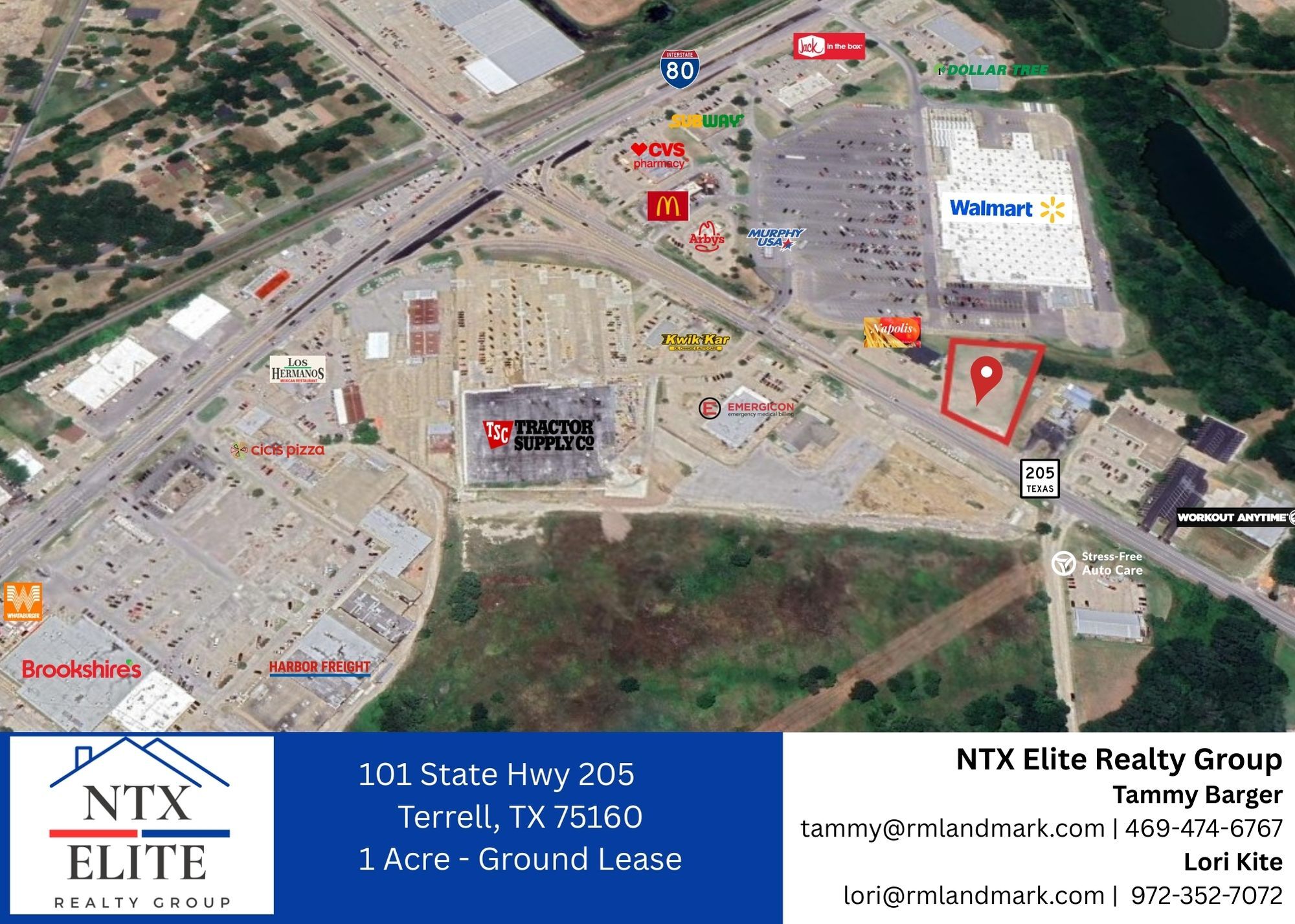 101 N State Highway 205, Terrell, TX à louer Aérien- Image 1 de 3