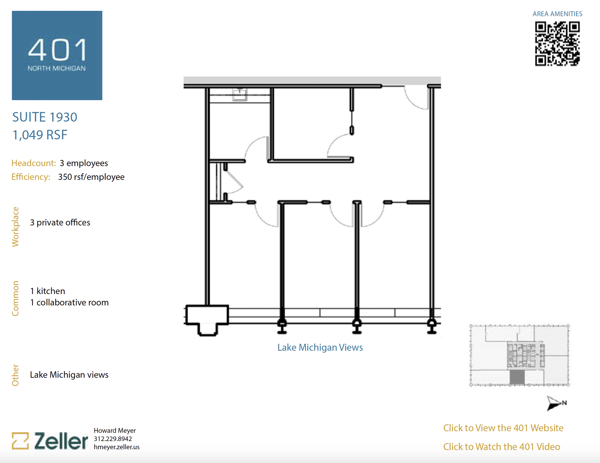 401 N Michigan Ave, Chicago, IL for lease Floor Plan- Image 1 of 1