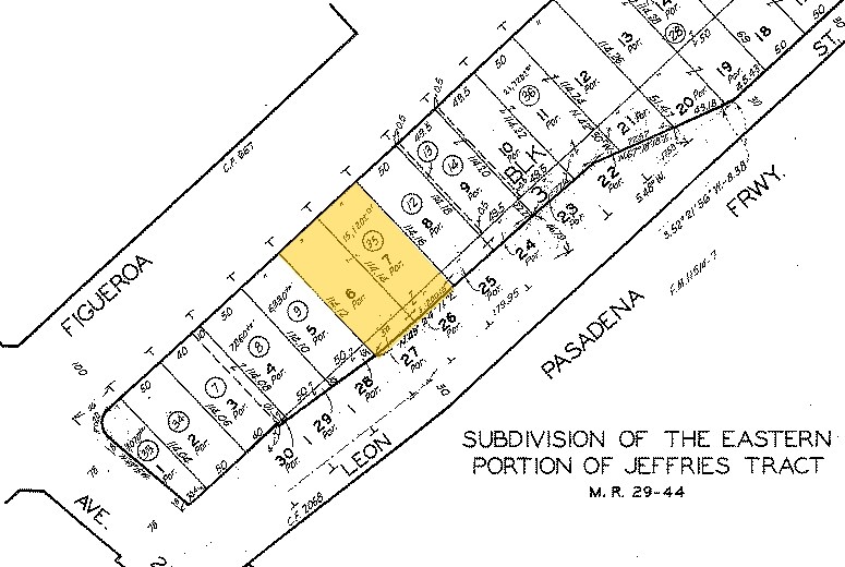 2626 N Figueroa St, Los Angeles, CA à louer - Plan cadastral - Image 3 de 14