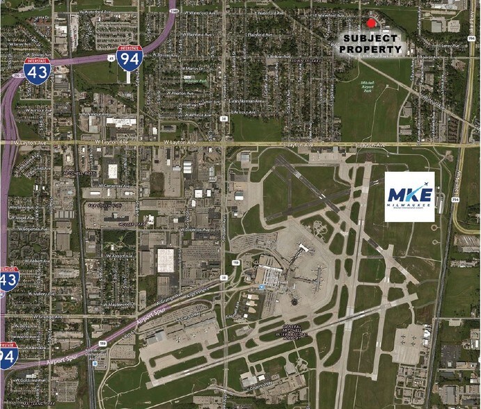 1301 E Waterford Ave, Saint Francis, WI à vendre - Aérien - Image 2 de 2