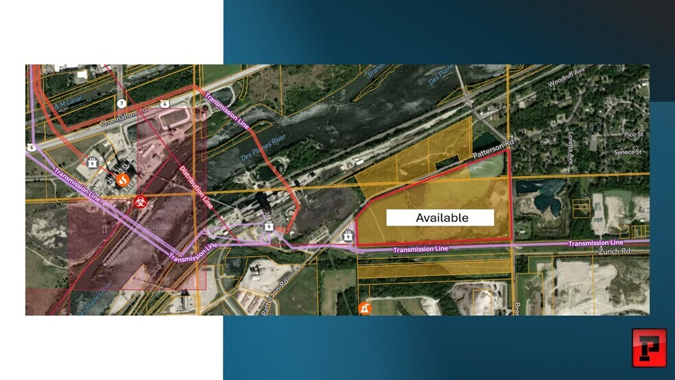 Brandon Road, Joliet, IL à vendre - Aérien - Image 2 de 3