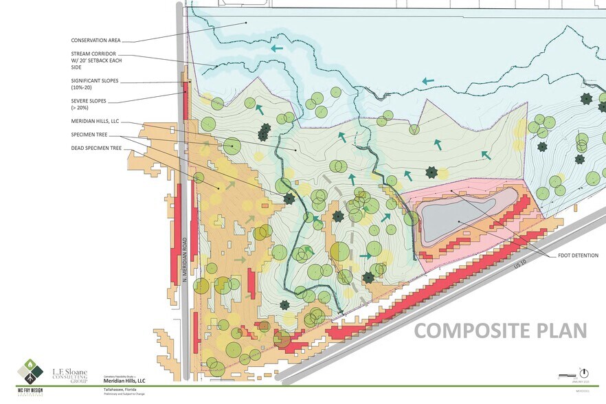 Meridian Rd, Tallahassee, FL à vendre - Plan de site - Image 3 de 4