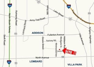 235 W Laura Dr, Addison, IL - AERIAL  map view