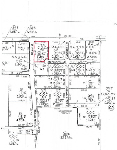1821 Mercantile Ln, Coalinga, CA à vendre - Plan cadastral - Image 3 de 7