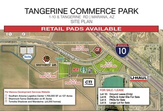 Plus de détails pour Tangerine & I-10, Marana, AZ - Terrain à vendre