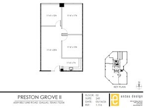 6009 Belt Line Rd, Dallas, TX à louer Plan d’étage- Image 1 de 1