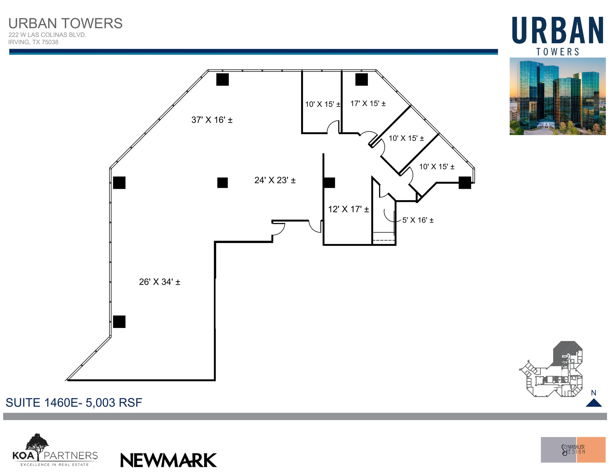 222 W Las Colinas Blvd, Irving, TX à louer Plan de site- Image 1 de 2