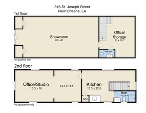 316 Saint Joseph St, New Orleans, LA à louer Plan de site- Image 1 de 1