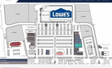 1720-1744 Julian R Allsbrook Hwy, Roanoke Rapids, NC à louer Plan de site- Image 1 de 1
