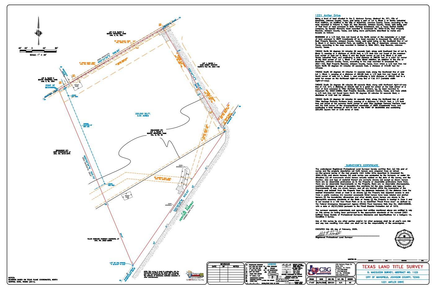 1170 S Main St, Mansfield, TX à vendre Plan de site- Image 1 de 2