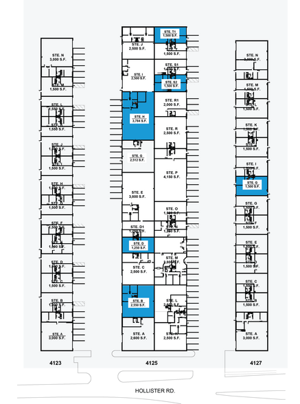 4125 Hollister Rd, Houston, TX for lease - Site Plan - Image 2 of 7