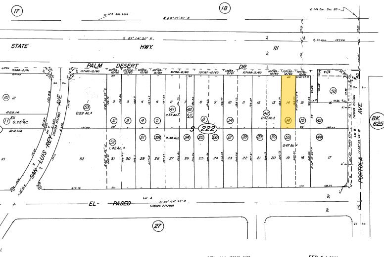 73965 Highway 111, Palm Desert, CA à vendre - Plan cadastral - Image 2 de 20