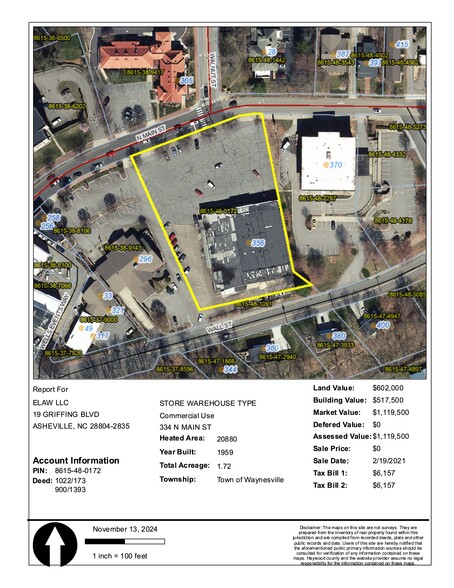 356 N Main St, Waynesville, NC à louer - Plan de site - Image 1 de 1