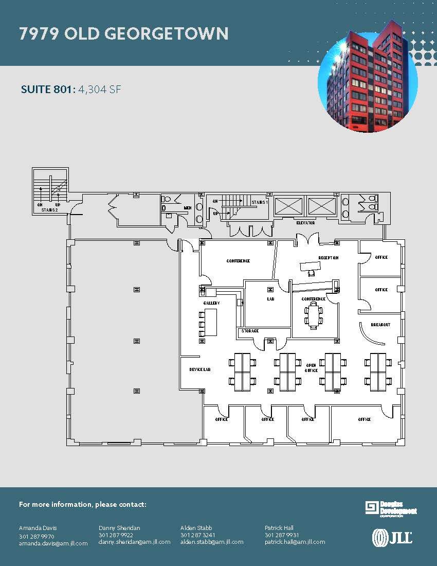 7979 Old Georgetown Rd, Bethesda, MD for lease Floor Plan- Image 1 of 1