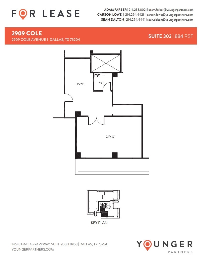 2909 Cole Ave, Dallas, TX for lease Floor Plan- Image 1 of 1