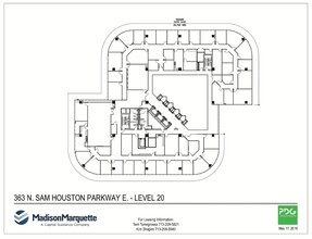 363 N Sam Houston Pky E, Houston, TX à louer Plan d’étage- Image 2 de 2