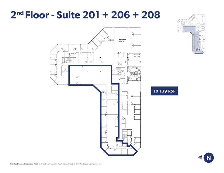 18000 72nd Ave S, Kent, WA à louer - Plan d’étage - Image 2 de 19