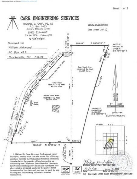 17679 US Highway 77, Marietta, OK à vendre - Plan de site - Image 2 de 2