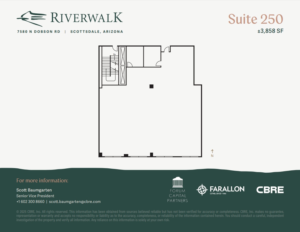 7580 N Dobson Rd, Scottsdale, AZ à louer Plan d’étage- Image 1 de 1