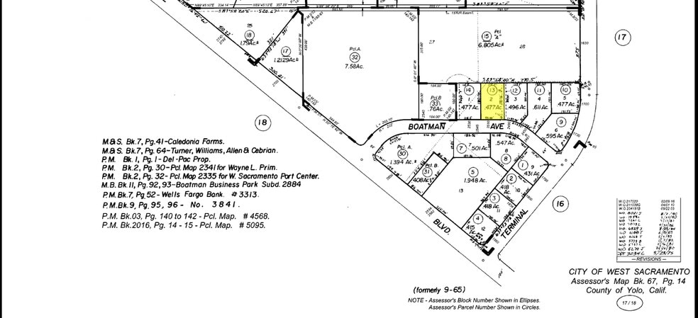 2510 Boatman Ave, West Sacramento, CA for sale - Plat Map - Image 3 of 4