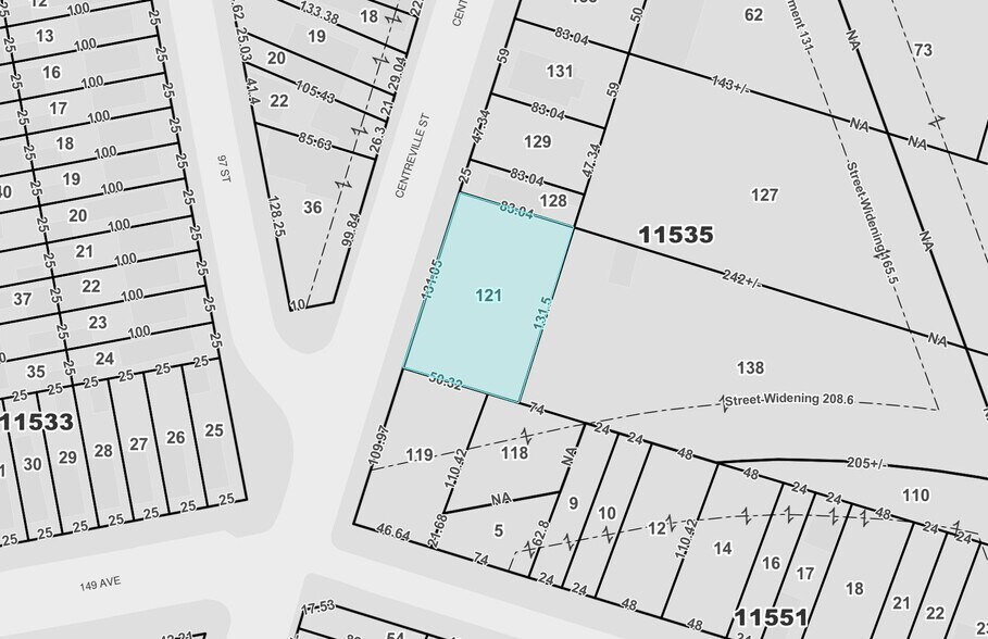 138-39 Centreville St, Ozone Park, NY à vendre - Plan cadastral - Image 2 de 4