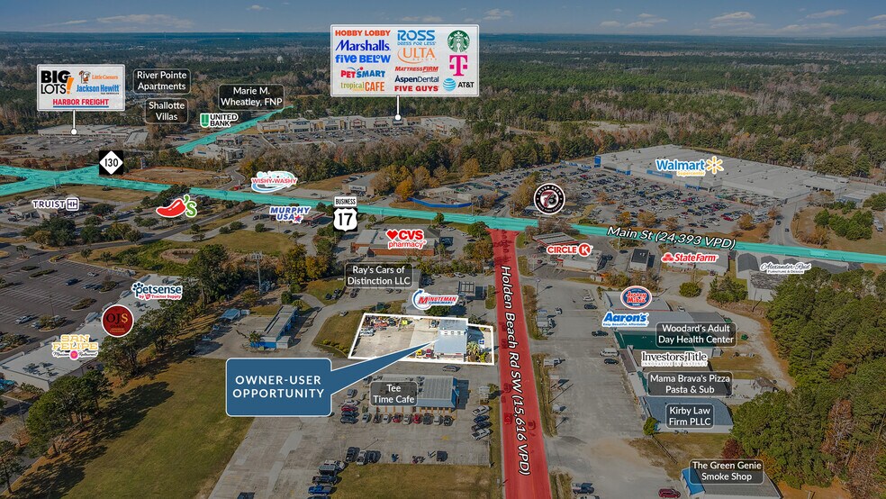 120 Holden Beach Rd, Shallotte, NC à vendre - Photo du bâtiment - Image 2 de 4