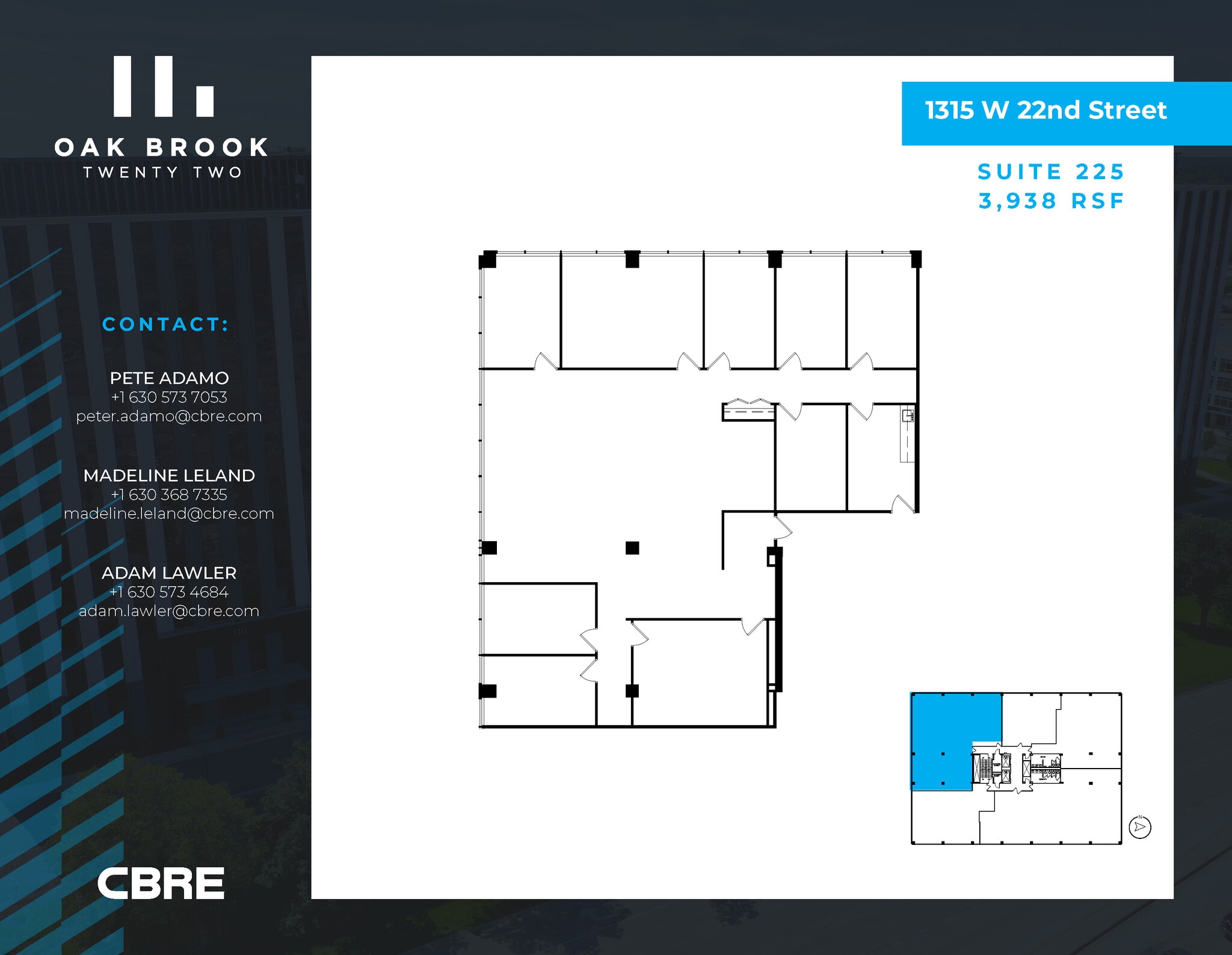 1315 W 22nd St, Oak Brook, IL for lease Interior Photo- Image 1 of 1