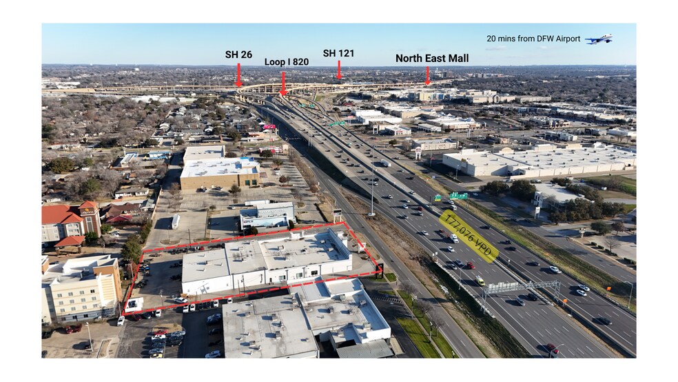 633 NE Loop 820, Hurst, TX à louer - Photo du bâtiment - Image 2 de 4