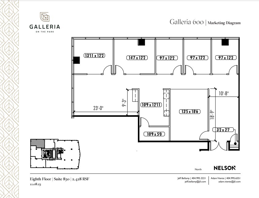 600 Galleria Pky SE, Atlanta, GA à louer Plan d’étage- Image 1 de 1