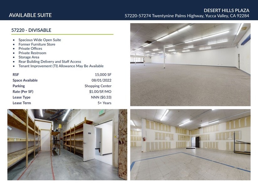 57220-57274 29 Palms Hwy, Yucca Valley, CA for lease - Building Photo - Image 2 of 20