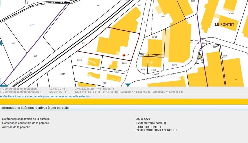 9 Chemin Du Pontet, Civrieux-d'Azergues à vendre - Carte - Image 2 de 25