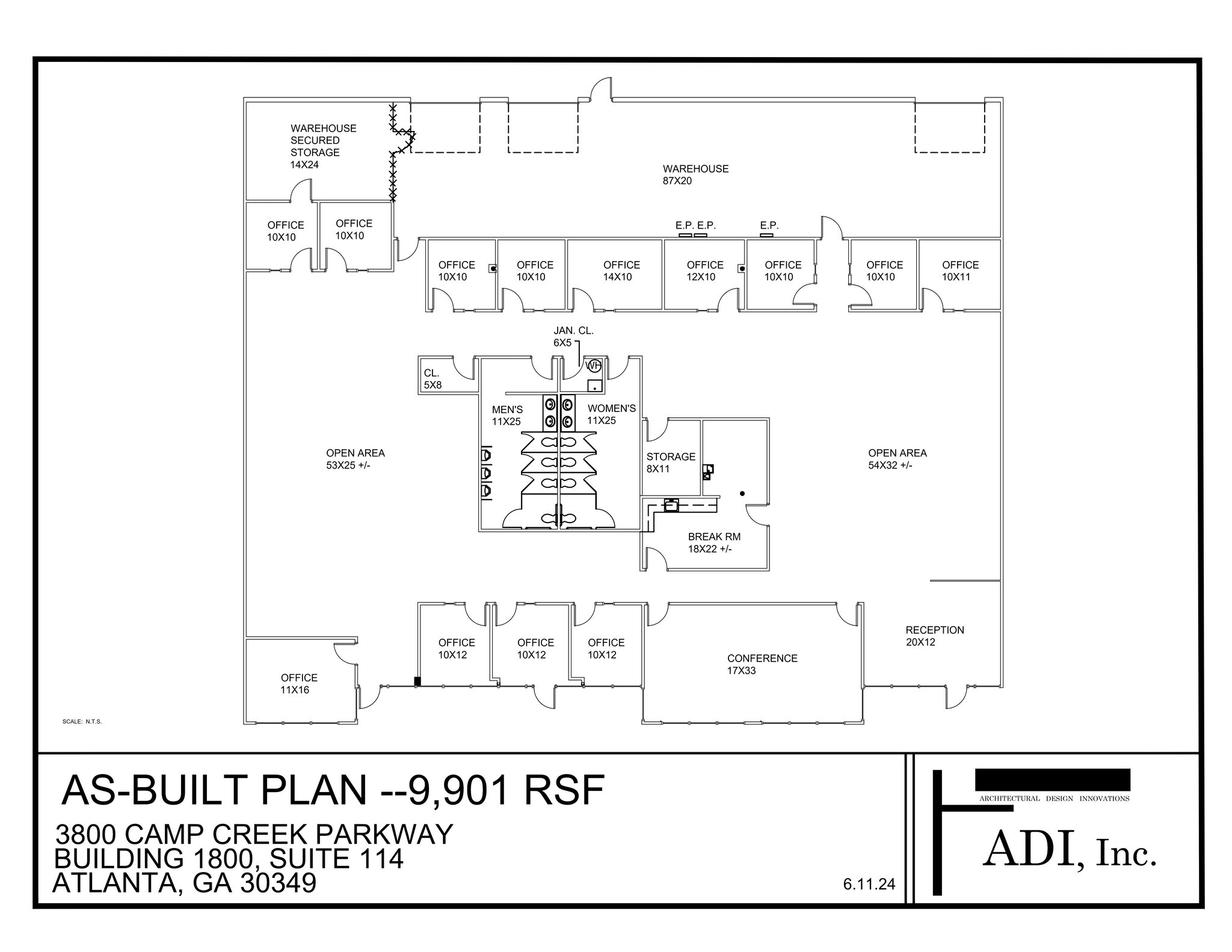 3800 Camp Creek Pky SW, Atlanta, GA for lease Site Plan- Image 1 of 2