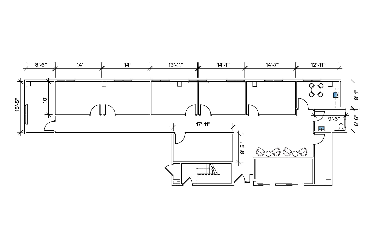 65 E Elizabeth Ave, Bethlehem, PA à louer Plan d’étage- Image 1 de 2