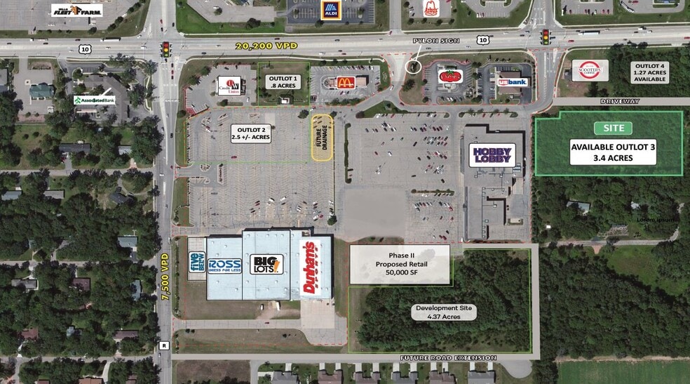 5707 US HWY 10, Stevens Point, WI for sale - Aerial - Image 2 of 4