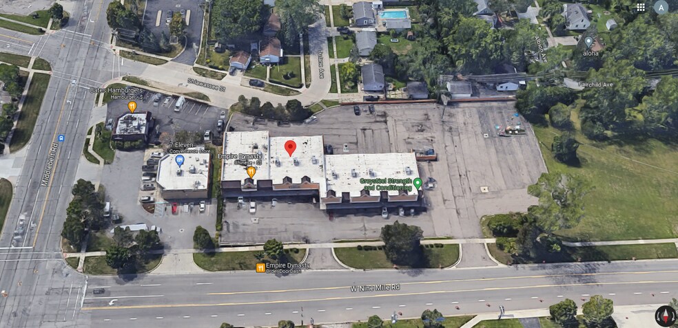 29505-29521 W Nine Mile Rd, Farmington, MI for lease - Aerial - Image 2 of 3