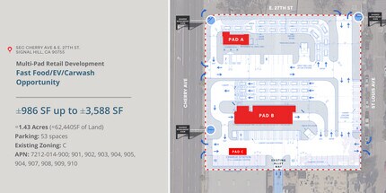 SEC Cherry Ave & E. 27th St., Signal Hill, CA for lease Site Plan- Image 1 of 1